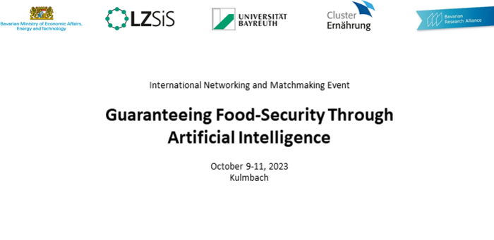 Internationale Netzwerkveranstaltung: „Guaranteeing Food Security through AI” in Kulmbach