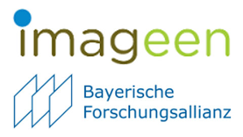 Logo europäisches Forschungsprojekt imageen und Logo Bayerische Forschungsallianz