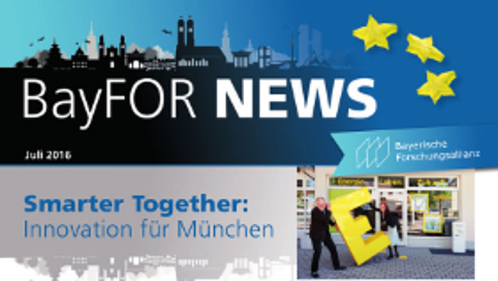 Erste Seite des Newsletters der Bayerischen Forschungsallianz im Juli 2016