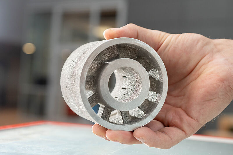 Industrielles Gasturbinenteil für den Energie-Sektor (Material: IN718)