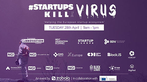 #StartupsKillTheVirus Webinar Logos of participating organisations