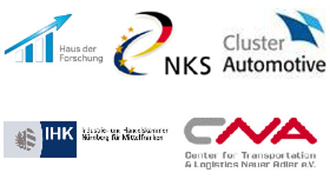 Logos Haus der Forschung, Nationale Kontaktstelle, Cluster Automotive, Industrie- und Handelskammer Mittelfranken und cna
