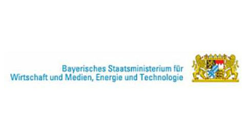 Eröffnung des Zentrum Digitalisierung.Bayern Logo des Bayerischen Staatsministeriums für Wirtschaft und Medien, Enerige und Technologie