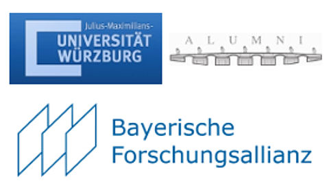 Logo Alumni der Universität Würzburg und der Bayerischen Forschungsallianz 