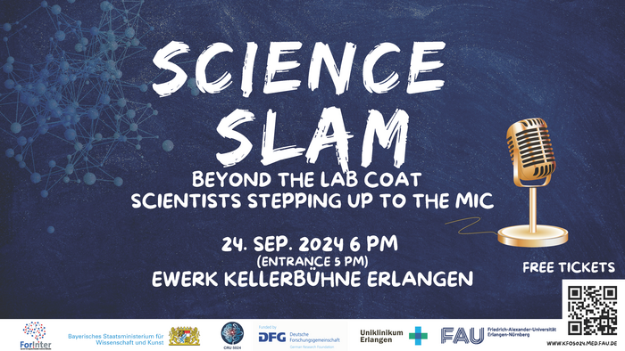Forschende ergreifen das Mikrofon – Seien Sie dabei bei unserem Science Slam in Erlangen!