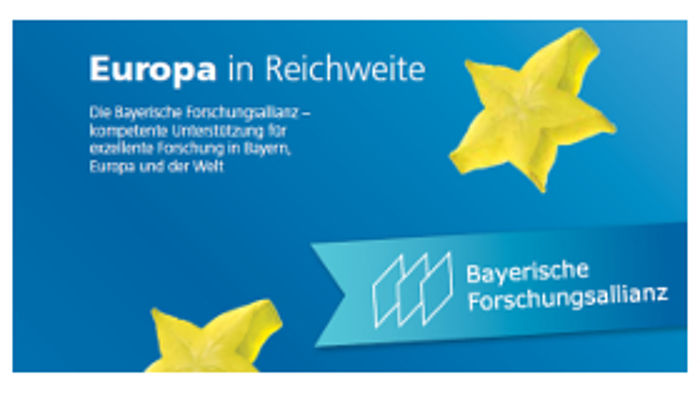 Erste Seite der Broschüre "Europa in Reichweite" der Bayerischen Forschungsallianz