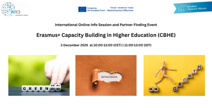Informationsveranstaltung: Erasmus+ Capacity Building in Higher Education (3. Dezember 2025)