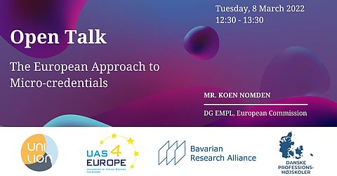 The European Approach to Micro-credentials Open Talk: The European Approach to Micro-credentials