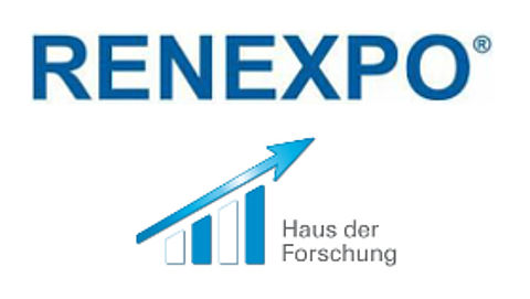 RENEXPO: Info-Veranstaltung zur Förderung innovativer Energietechnologien Logo Renexpo und Haus der Forschung