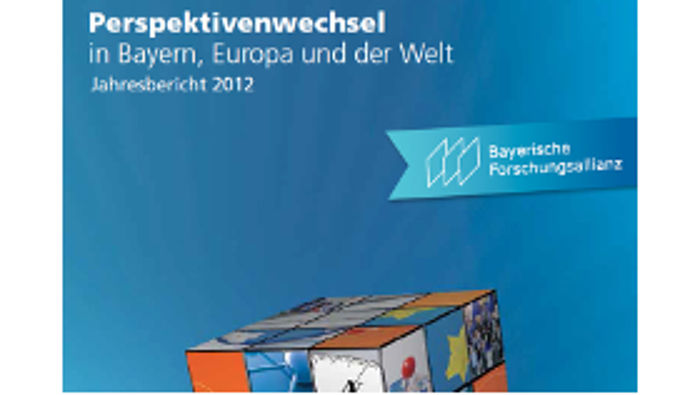 Erste Seite der Jahresberichts 2012 der Bayerischen Forschungsallianz