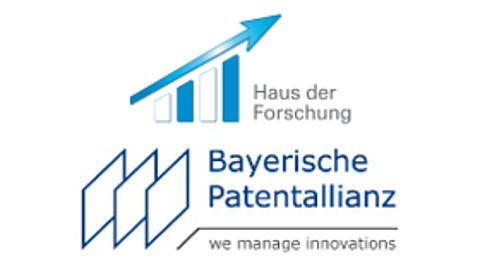 Logo Haus der Forschung und Bayerische Patentallianz