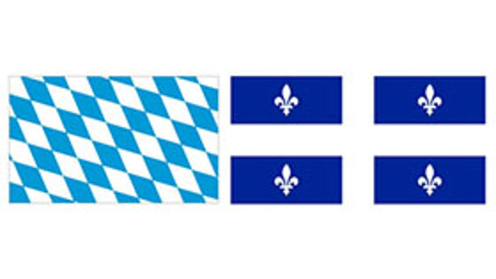 Flagge Bayern-Québec