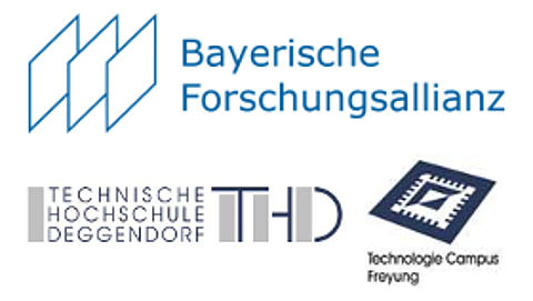 Trainingsworkshop im Bereich Umwelt & Energie in Freyung Logo Bayerische Forschungsallianz, Logo Hochschule Deggendorf und Logo Energiecampus Freyung