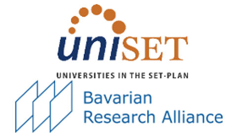 Universities in the Energy Transition: Science & Skills for Renewables Integration Logo UNISET and Bavarian Research Alliance