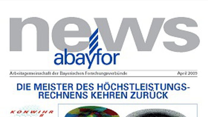 Erste Seite des Newsletters der Bayerischen Forschungsallianz im April 2009