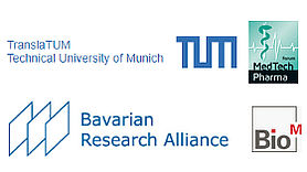 BayFOR at the Conference "Technologies for Immuno-Oncology" Logos von Transla TUM, Bio M, Medtech Pharma und BayFOR