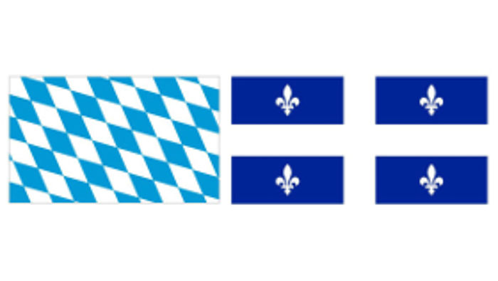 Flagge Bayern-Québec