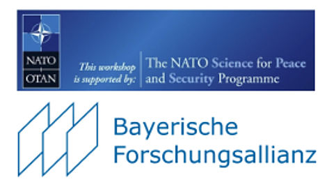 Logos des NATO-Workshops und der Bayerischen Forschungsallianz