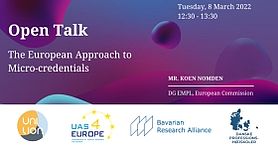 Open Talk: The European Approach to Micro-credentials