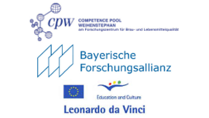Logo Competence Pool Weihenstephan, Bayerische Forschungsallianz und Leonardo da Vinci