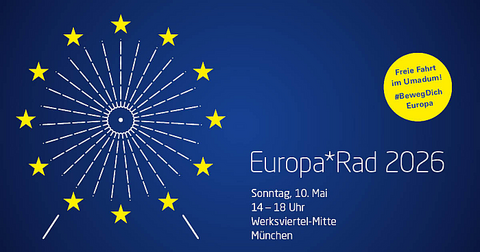 Europatag 2026 in München: Europa erleben beim Europa*Rad im Werksviertel