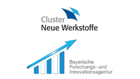 Logo Cluster Neue Werkstoffe und Bayerische Forschungs- und Innovationsagentur