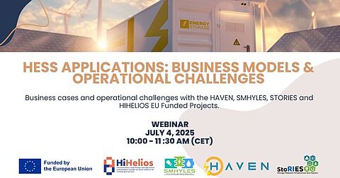 Webinar „Powering the future: Hybride Energiespeichersysteme (HESS) – Geschäftsmodelle und betriebliche Herausforderungen“ Webinar „Powering the future: Hybride Energiespeichersysteme (HESS) – Geschäftsmodelle und betriebliche Herausforderungen“