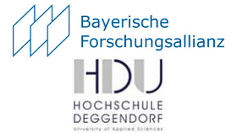 Trainingsworkshop „Europäische Förderprogramme für Forschung und Entwicklung“ im Bereich Umwelt & Energie - Deggendorf Logos der Bayerischen Forschungsallianz und der Hochschule Deggendorf