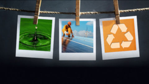 Virtual International Partnering – Innovation in Environment & Energy & Circular Economy Fotos an einer Wäschheleine