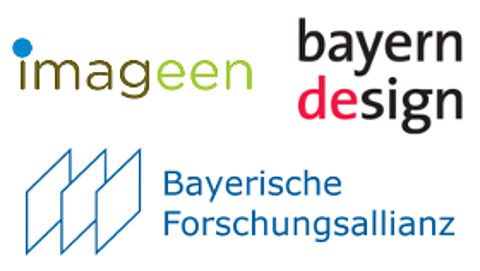 Logo des europäischen Forschungsprojekts imageen, bayerndesign und der Bayerischen Forschungsallianz
