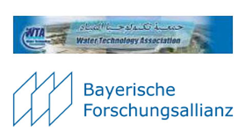 16. International Water Technology Conference (IWTC) - 2012 in Istanbul/Türkei Logos der Veranstaltung Water Technology Association und der Bayerischen Forschungsallianz