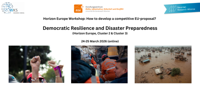 Horizon Europe Online Workshop: How to develop a competitive EU proposal? Democratic Resilience and Disaster Preparedness