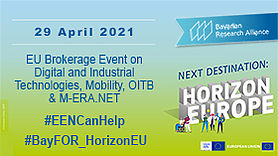 EU Brokerage Event on Digital and Industrial Technologies, Mobility, OITB & M-ERA.NET Next Destination: Horizon Europe