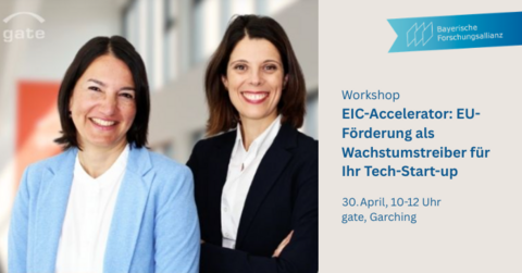 EIC-Accelerator-Workshop: EU-Förderung als Wachstumstreiber für Ihr Tech-Start-up