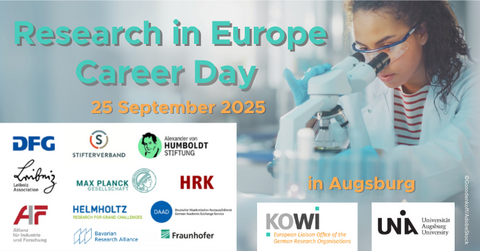 Research in Europe Career Day - Fördermöglichkeiten für Ihre wissenschaftliche Karriere Research in Europe Career Day