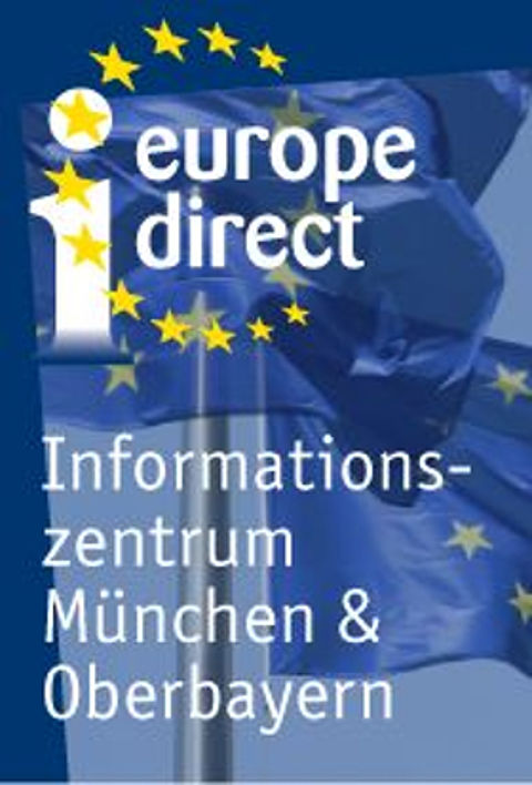 Podiumsdiskussion „Licht aus? Wie sicher ist unsere Energieversorgung?“ Logo europe direct