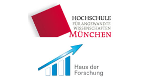 Die BayFOR auf dem ersten Forschungsforum der Hochschule für angewandte Wissenschaften München Logo Hochschule München und Haus der Forschung