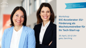 EIC-Accelerator-Workshop: EU-Förderung als Wachstumstreiber für Ihr Tech-Start-up
