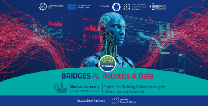 BRIDGES - AI, Robotics & Data: Workshop und Matchmaking Veranstaltung für Horizon-Europe-Konsortien (München | 21.-22. Oktober 2026)