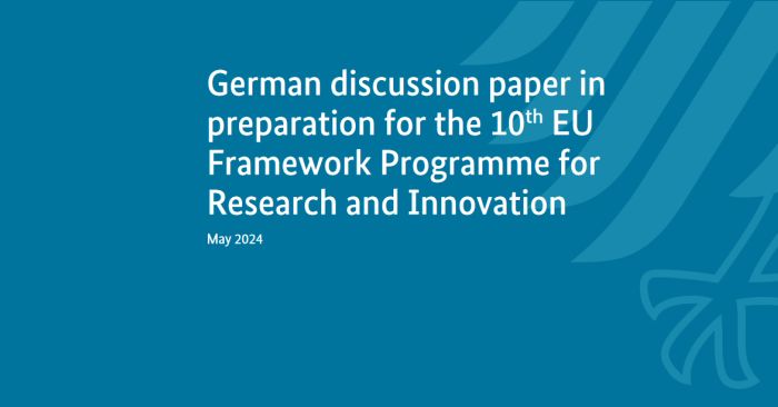 Discussion paper from the German federal government on FP10