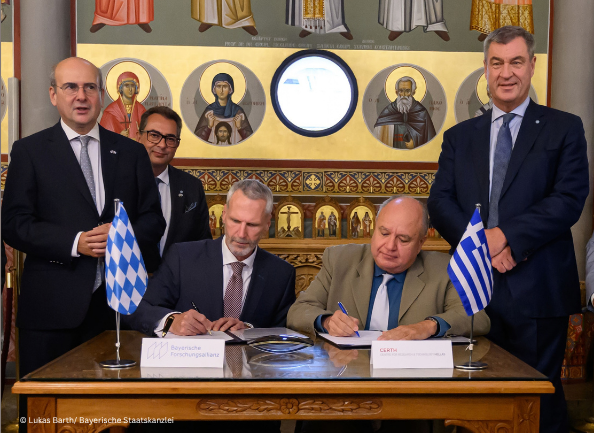 Bayerische Forschungsallianz und griechisches „Centre for Research and Technology-Hellas“ bekräftigen Zusammenarbeit im Bereich des grünen Wasserstoffs
