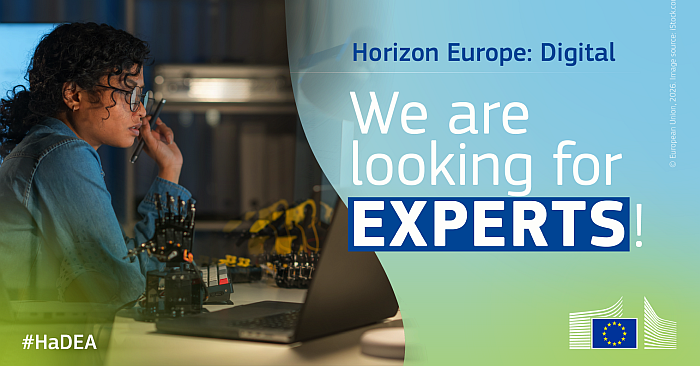 HaDEA Seeks Experts for Evaluations in AI, Robotics and Sensor Technologies – Horizon Europe Cluster 4 Launches Digital 2026