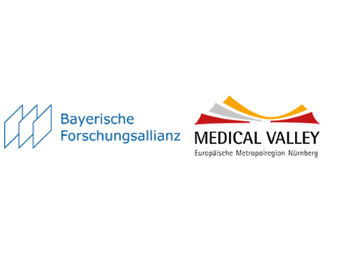 Logos Bayerische Forschungsallianz und Medical Valley