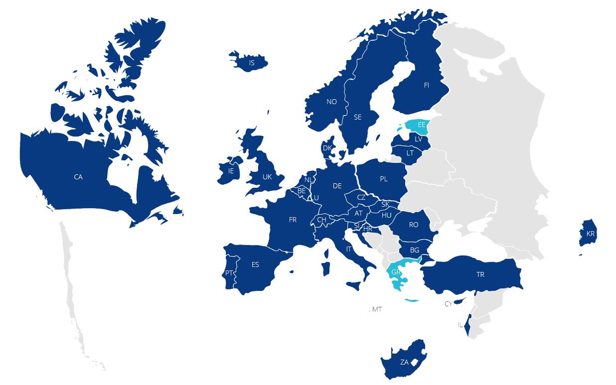 EUREKA Eurostars Karte EUREKA Eurostars Karte